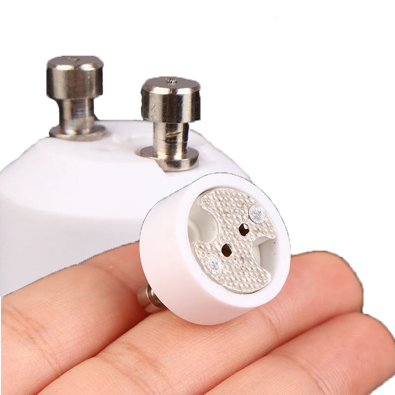 

GU10 To MR16 High Quality Ceramic Socket Base Halogen LED Light Bulb G4 GU5.3 GY6.35 Pin Adapter White Converter Lamp Holder New