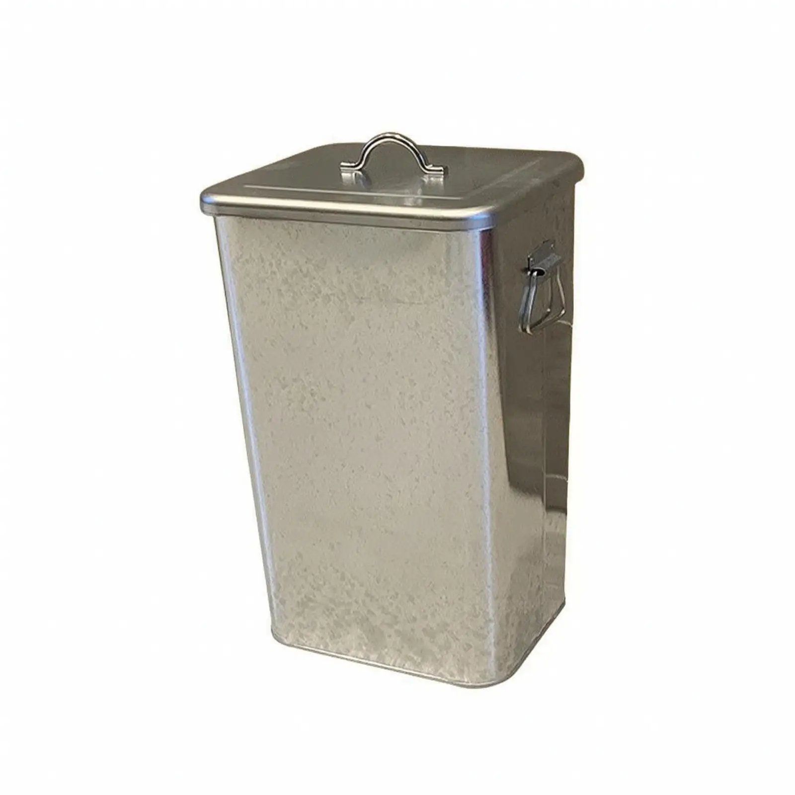 Metal Trash Bin with Handles | Removable Top Frame, Easy-to-Clean Surface, Trash Can with Side Handles, for Kitchen