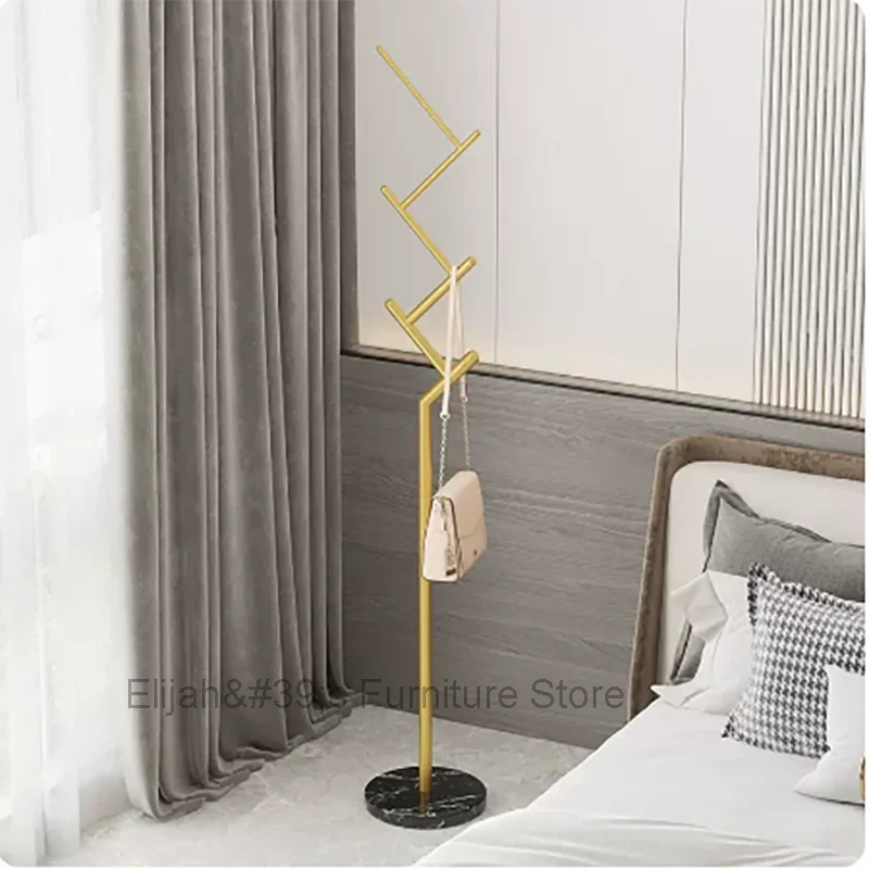 Rack Clothes Coat Hangers Metal Bedroom Portable Gold Shelf Clothing Rack Place Saving Percheros Para Ropa Home Accessories