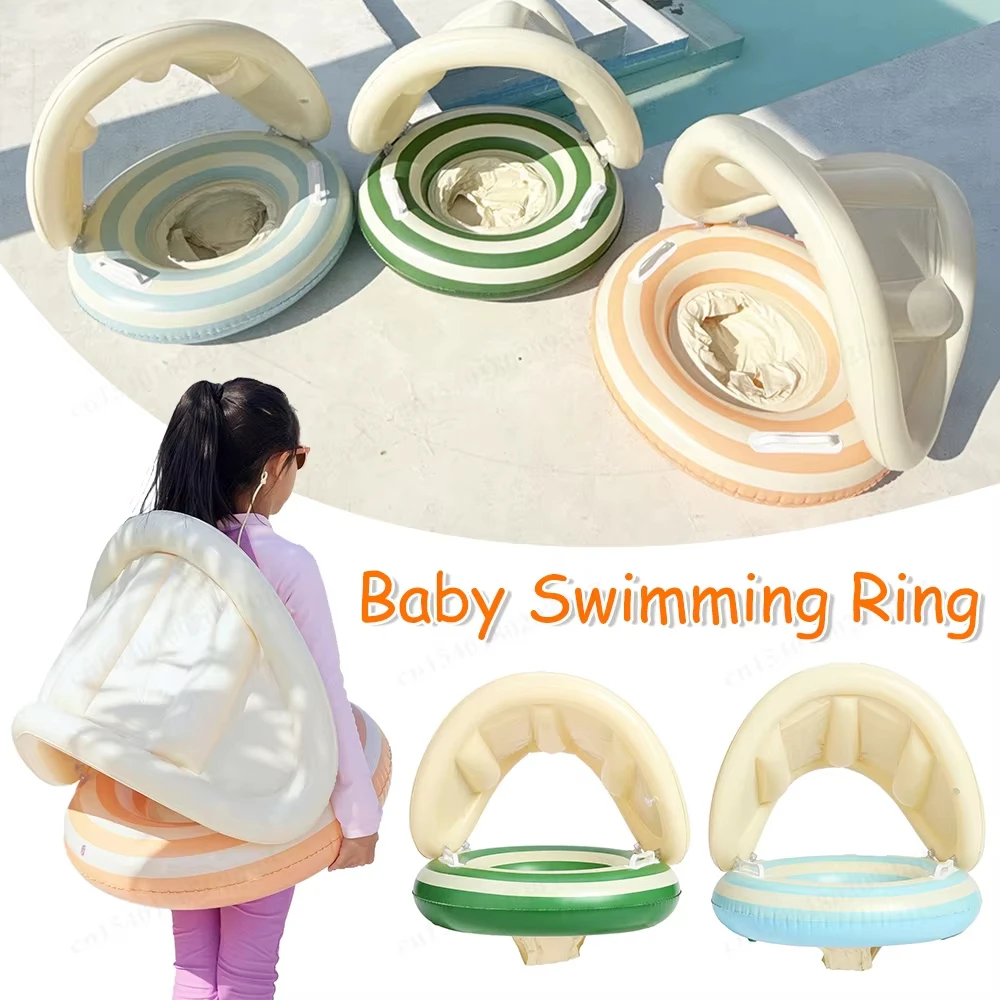 

Baby Swimming Ring Safety Pant Seat Toddler Pool Float With Detachable Sunshade Inflatable Float Pool For Baby,Summer Pool Party