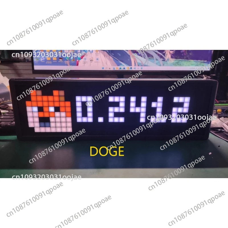 Digital Currency Market Display Cryptocurrency Real-time Price Display Desktop Decoration WIFI Connect BTC ETH DOGE FIL