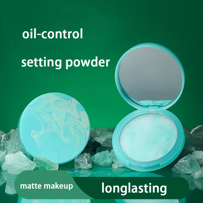 การตั้งค่าแป้งโปร่งใส Jelly Matte Compact Face Loose Powder Oil Control ยาวนานกันน้ํา Flawless คอนซีลเลอร์แต่งหน้า