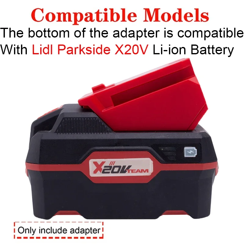Battery Adapter/Converter for Stacyc bikes Li-ion tools to Lidl Parkside X20V Li-ion battery adapter power tool accessories