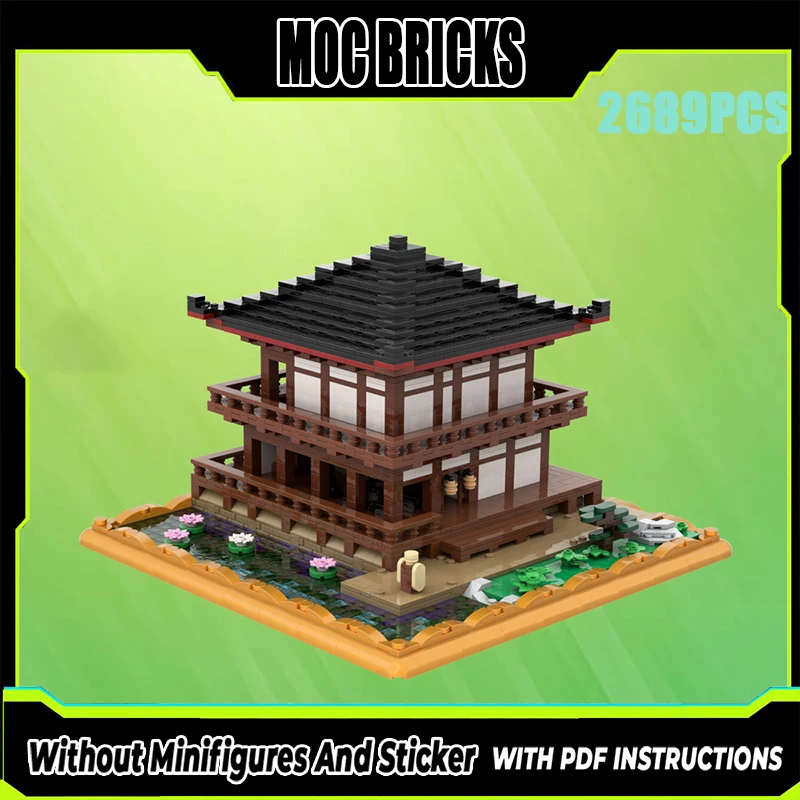 

Изысканный новый продукт, модель строительного блока MOC, технология храма Дзен, модульная детская игрушка, подарок, набор для сборки «сделай сам»