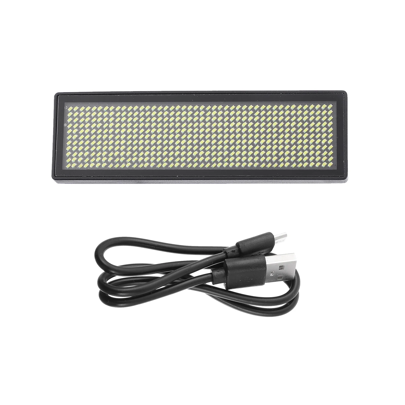 

LED Name Badge Message Programmable Digital Display Sign retractable PCV powered adjustable for exhibitions