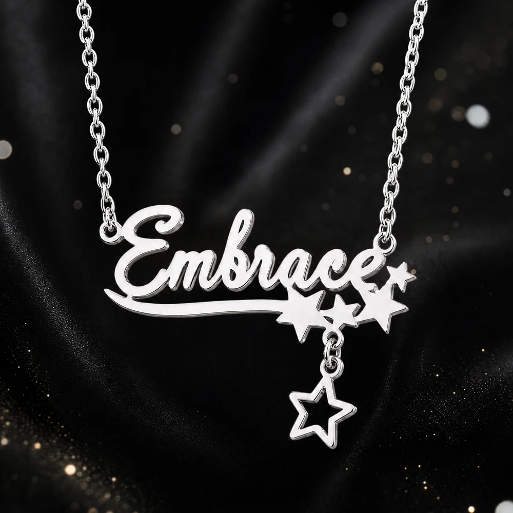 Custom Butterfly Name Necklace For Women Stainless Steel Chocker Necklace Jewelry Gifr For Girlfriend Personalized Birthday Gift view 2