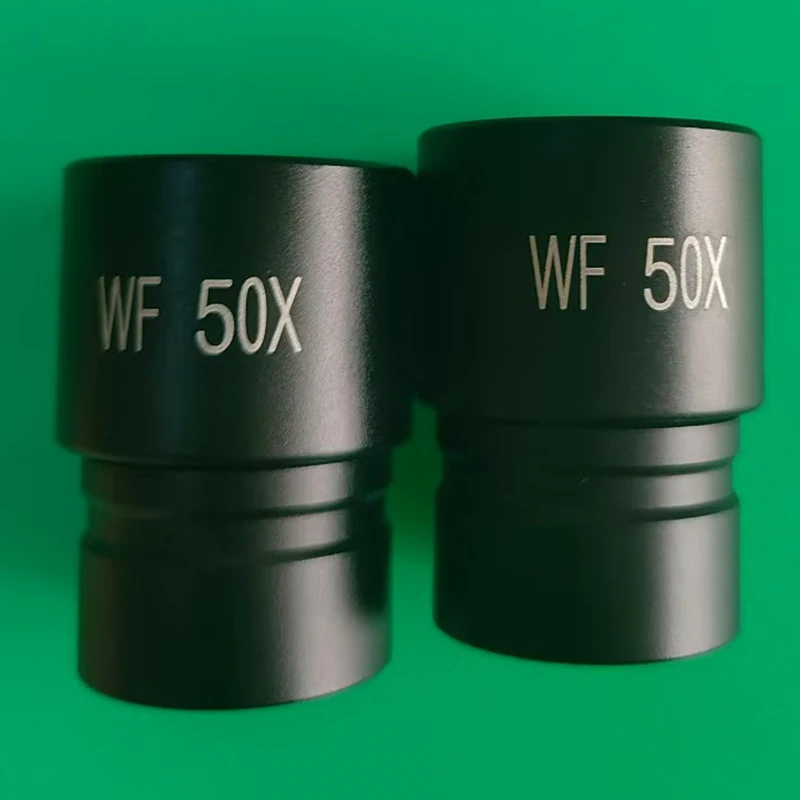 1 قطعة WF50X المجهر البيولوجي العدسة تصاعد حجم 23.2 مللي متر عدسة المجهر البصري اكسسوارات عدسة زاوية واسعة أحادي العين