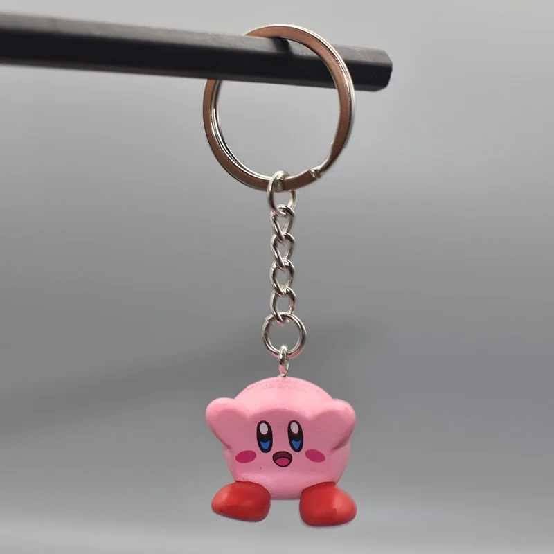 6 Models Super Cute Kawaii Kirby Figures Keychain Portable Popular Anime Models Anime Perfect Child  Gift Toys