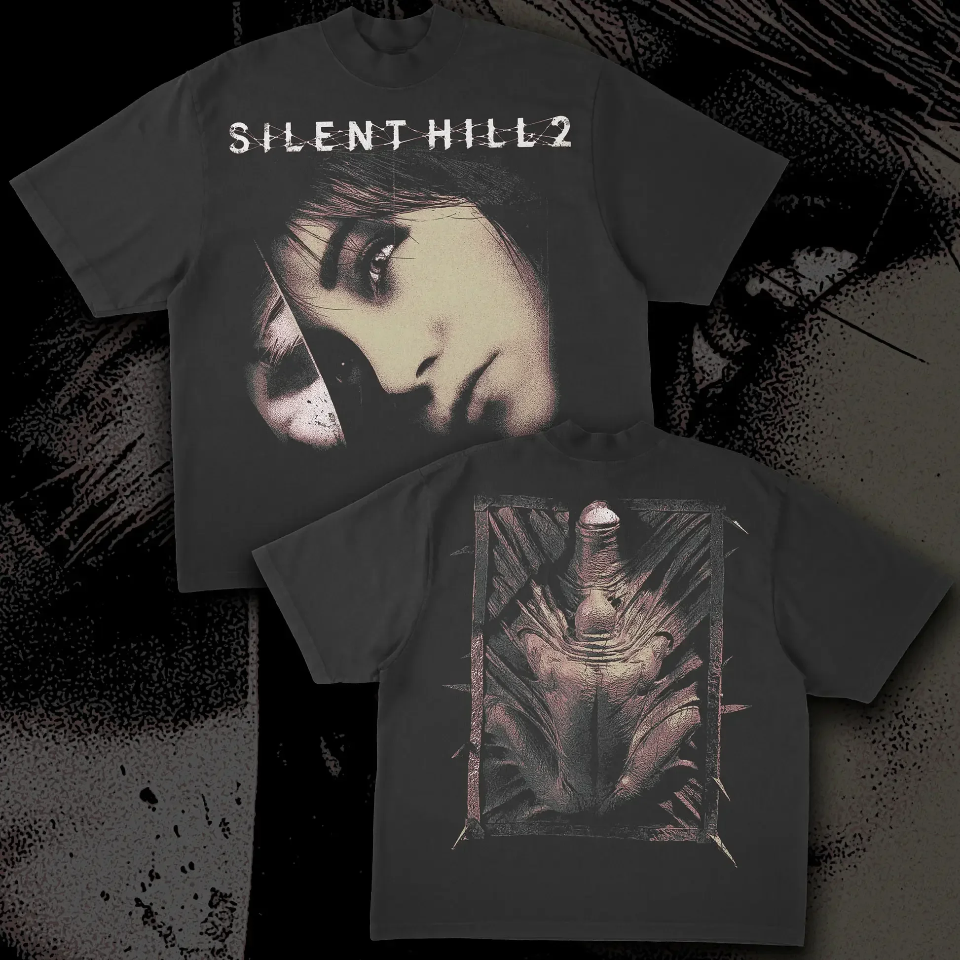 

SH2 Футболка Silent Hill 2, женская футболка с короткими рукавами, уличная повседневная хлопковая футболка в подарок с короткими рукавами в стиле хип-хоп, футболка большого размера