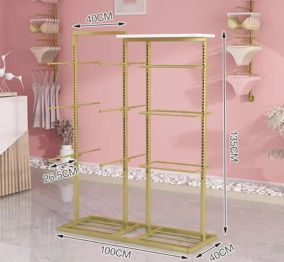 Adjust the underwear display shelf, island shelf, shopping mall, underpants shelf, and the bra floor multi shelf