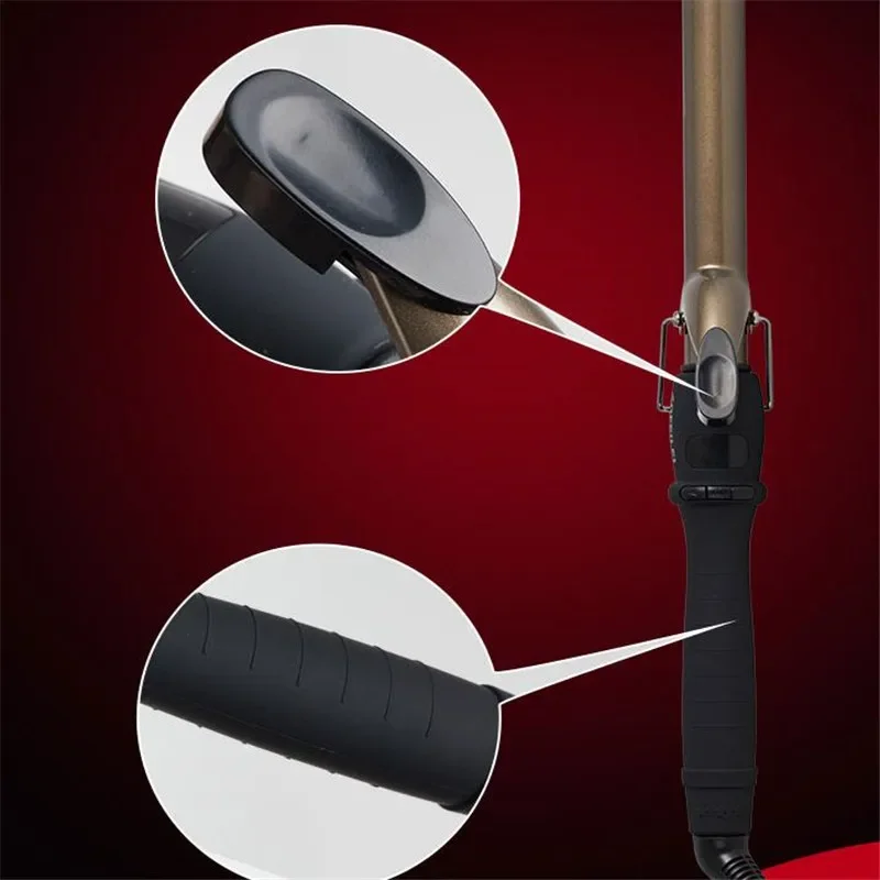 Professionelle 22mm 32mm LCD Lockenwickler Einstellung Temperatur Lockenwickler Keramik Curling Roller Zauberstab Wellen Styling Werkzeug – Detail 10