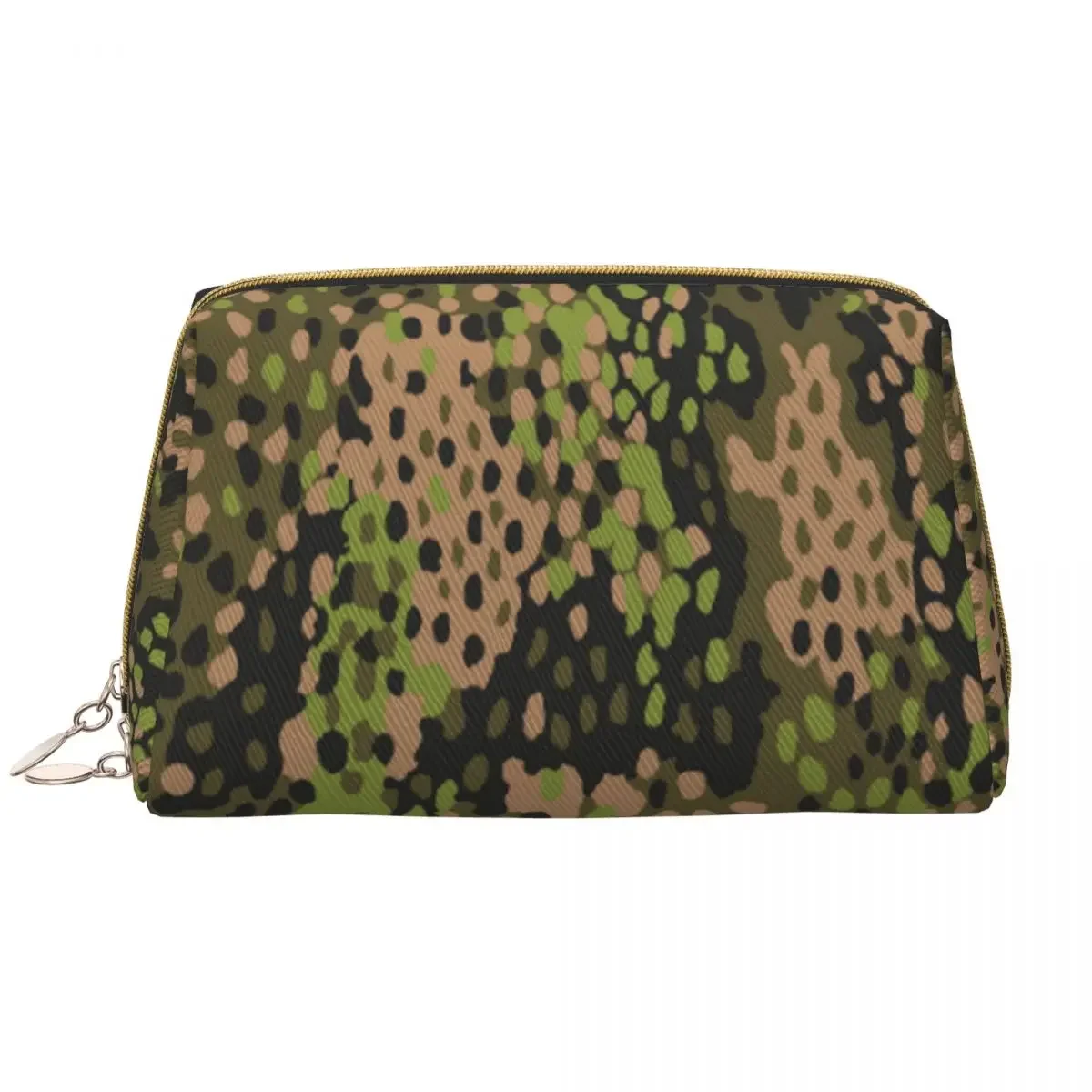 

Custom WW2 Camo Travel Cosmetic Bag Women Germany Camouflage Toiletry Makeup Organizer Lady Beauty Storage Dopp Kit