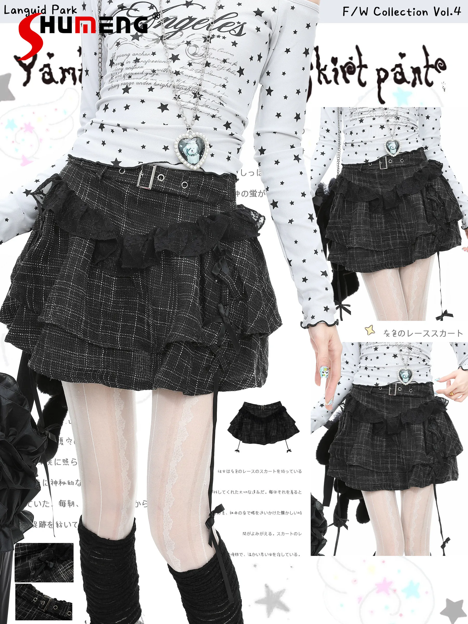 

Subculture Sexy Hot Girl Street Mini Skirt Spring Girl's Sweet Cool Fashion Versatile Short Skirt Y2K Plaid Skirt for Women
