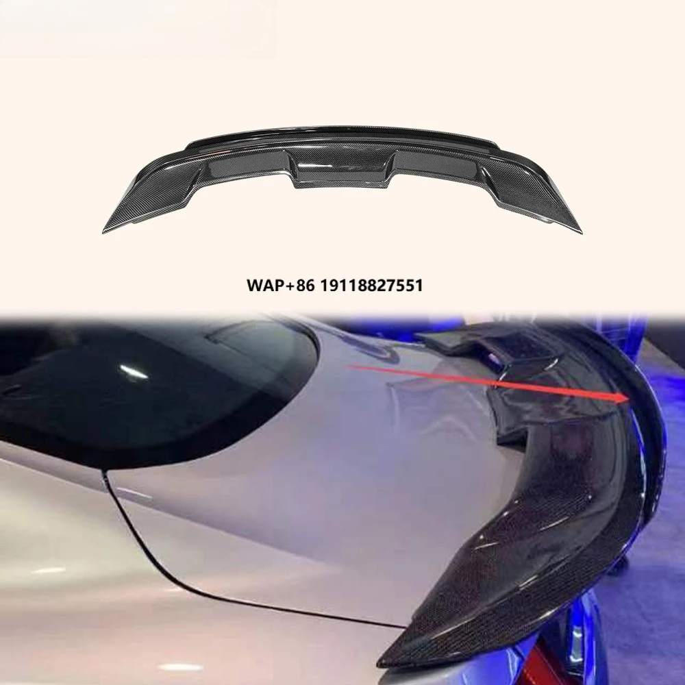 

For Mustang 2015-2018 HT Style Carbon Rear Trunk Spoiler Lip Wing 2pcs