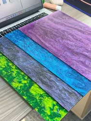 Glitter Beaded Acrylic Plastic Sheet 12x8 Inch Plastic Sheet Stars for Crafts, DIY Projects