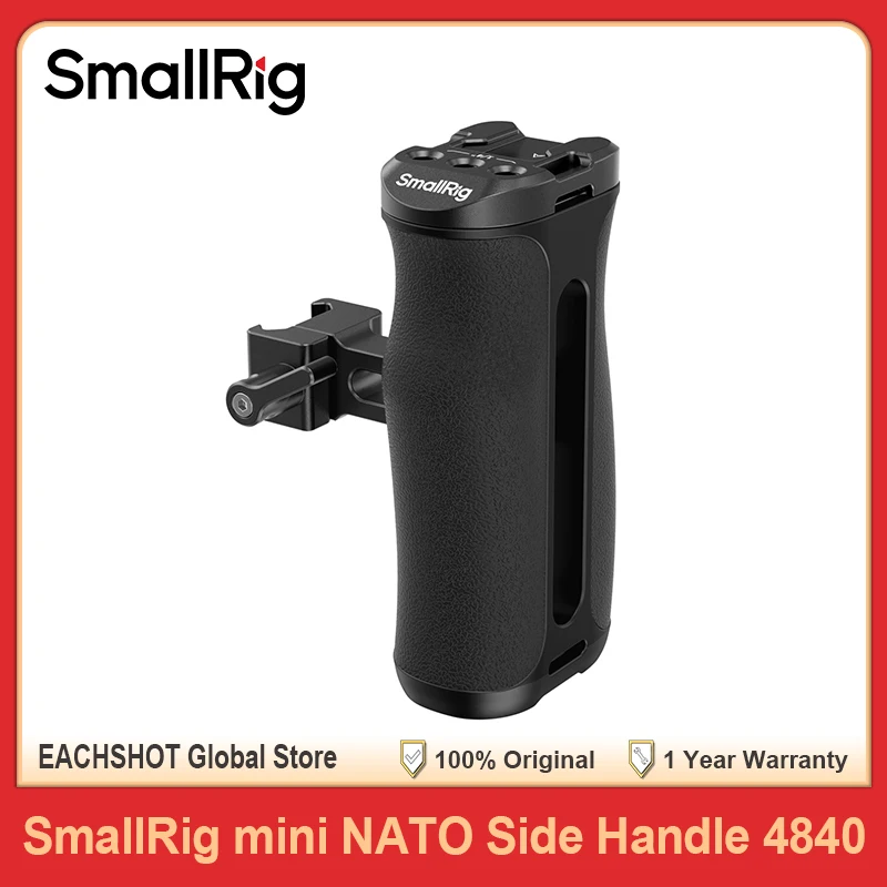 smallrig-ミニ-nato-サイドハンドル-人間工学に基づいたデザイン-ストラップスロット付き-1-4インチ-20ネジ穴-コールドシュー-カメラケージ用