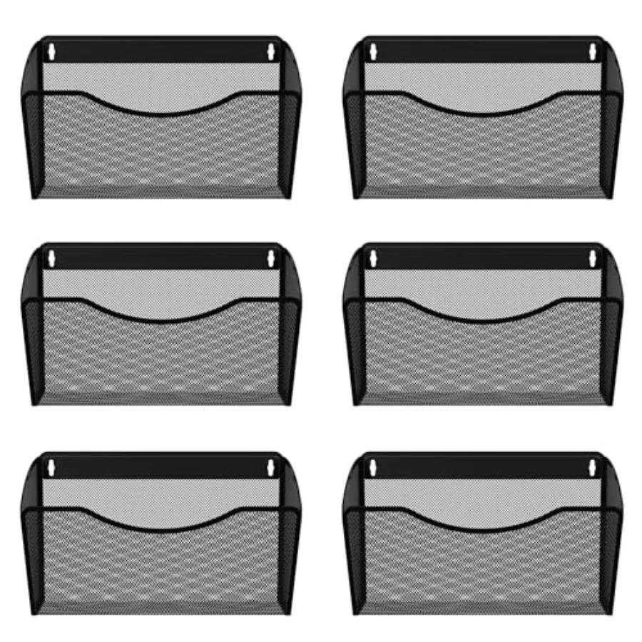 

Настенный органайзер для файлов с 6 карманами, сетчатый, для папок формата Letter/A4, вертикальный, для почты