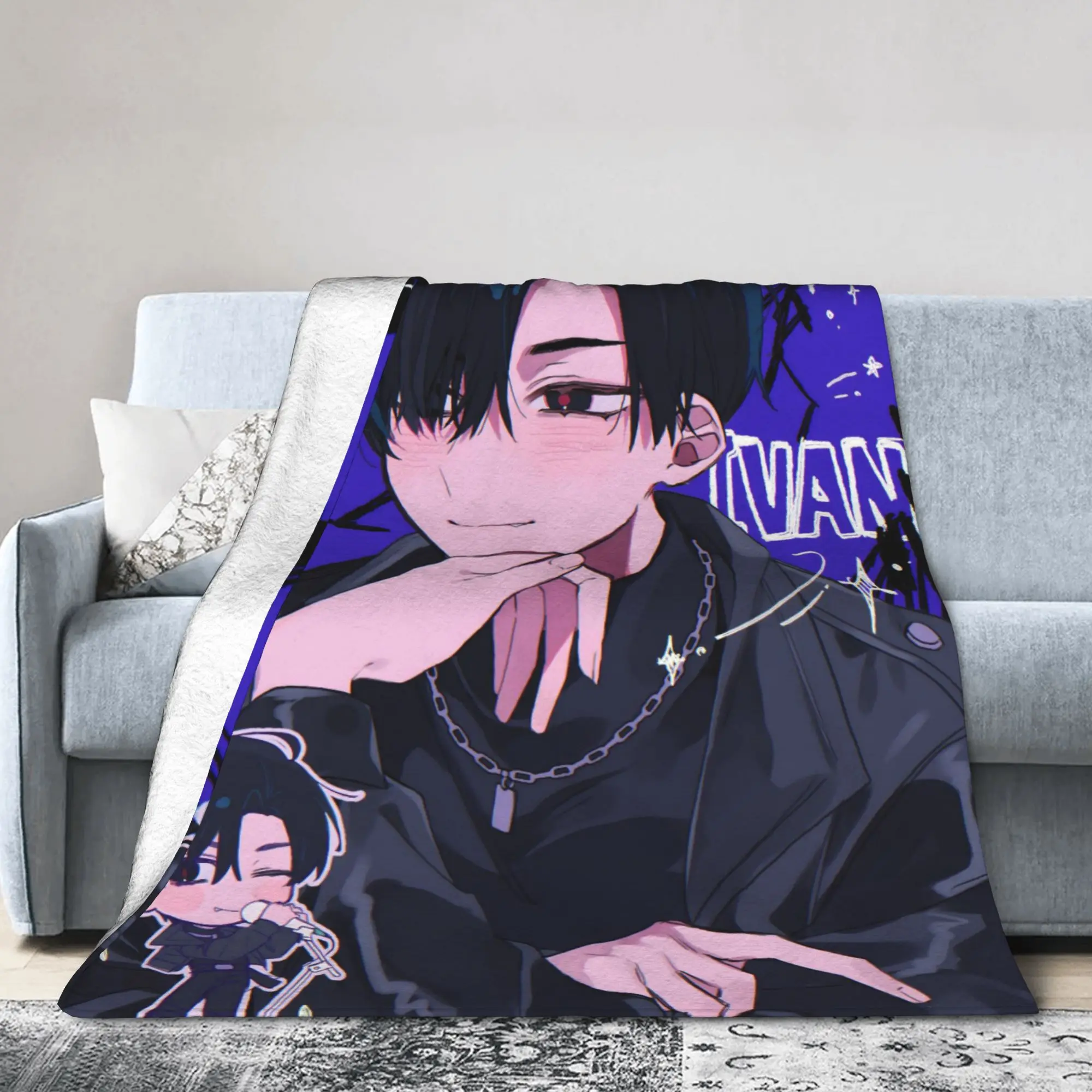 Alien Stages Anime Blanket Flannel All Season  Multi-function Soft Throw Blankets for Bedding Travel Bedspreads