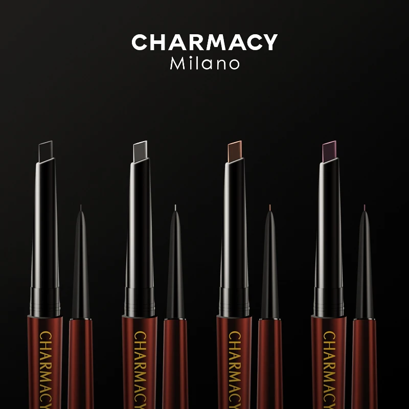 CHARMACY 6 Color Long Lasting Waterproof Double Headed Eyebrow Pencil Natural Wild Brows Shaping Drawing Makeup Women Cosmetic