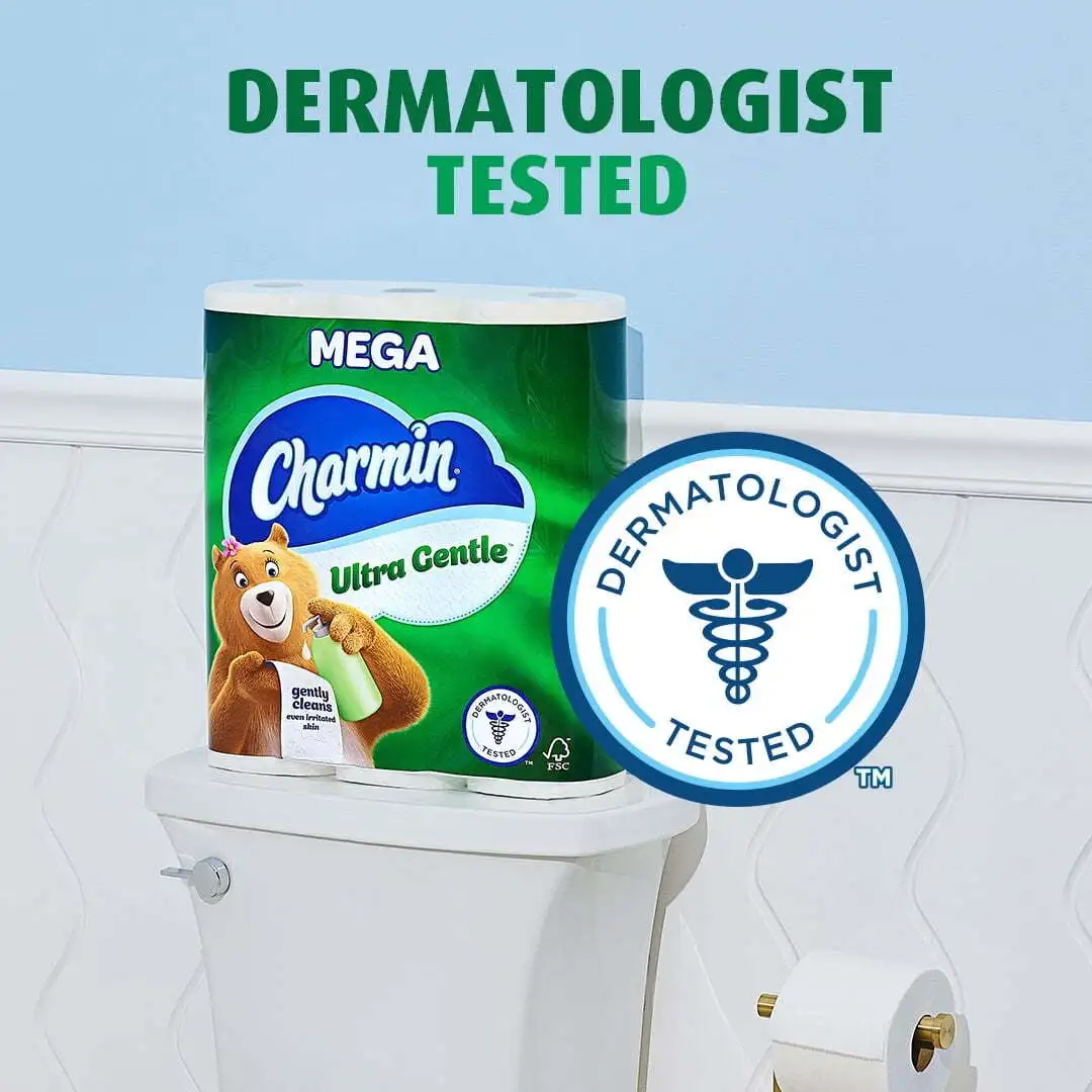 Ultraweiches Toilettenpapier, 18 Mega-Rollen, 231 Blatt pro Rolle