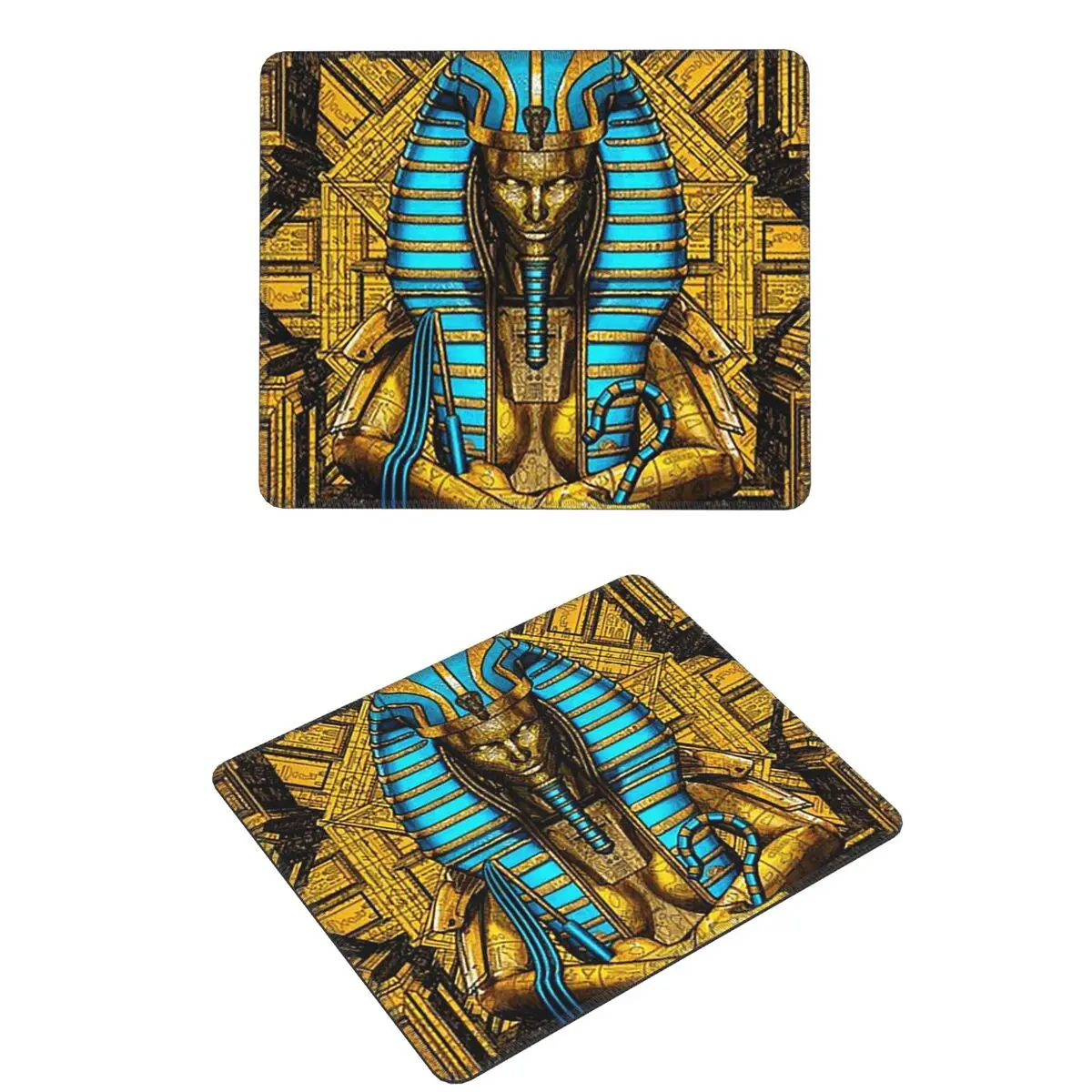 

Egyptian Pharaoh With Golden Crown Illustration Mouse Pad Computer Keyboard Mouse Mat Gamer Laptop Desk Mat Table Mats