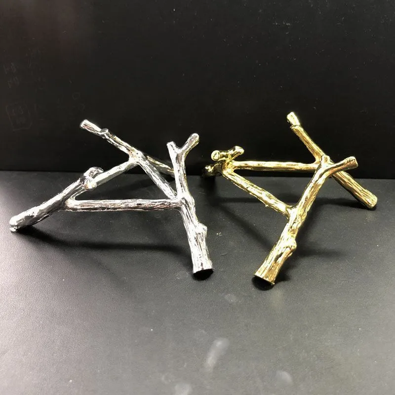 Natural crystal metal tripod mineral ball display stand