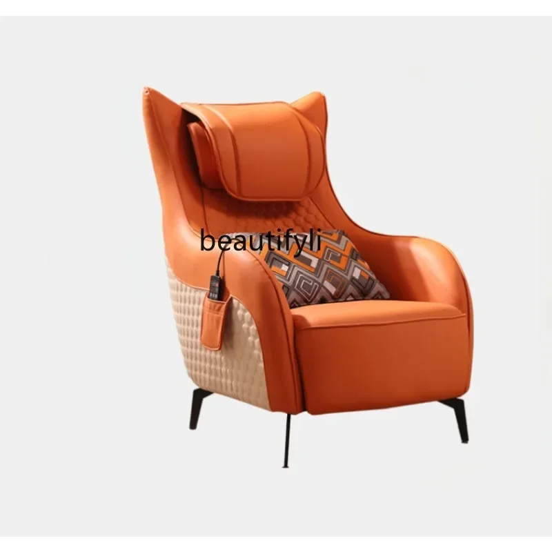 Small Massage Chair Light Luxury Single Sofa Home Full Body Living Room Leisure Chair Designer Model Simple Modern furniture