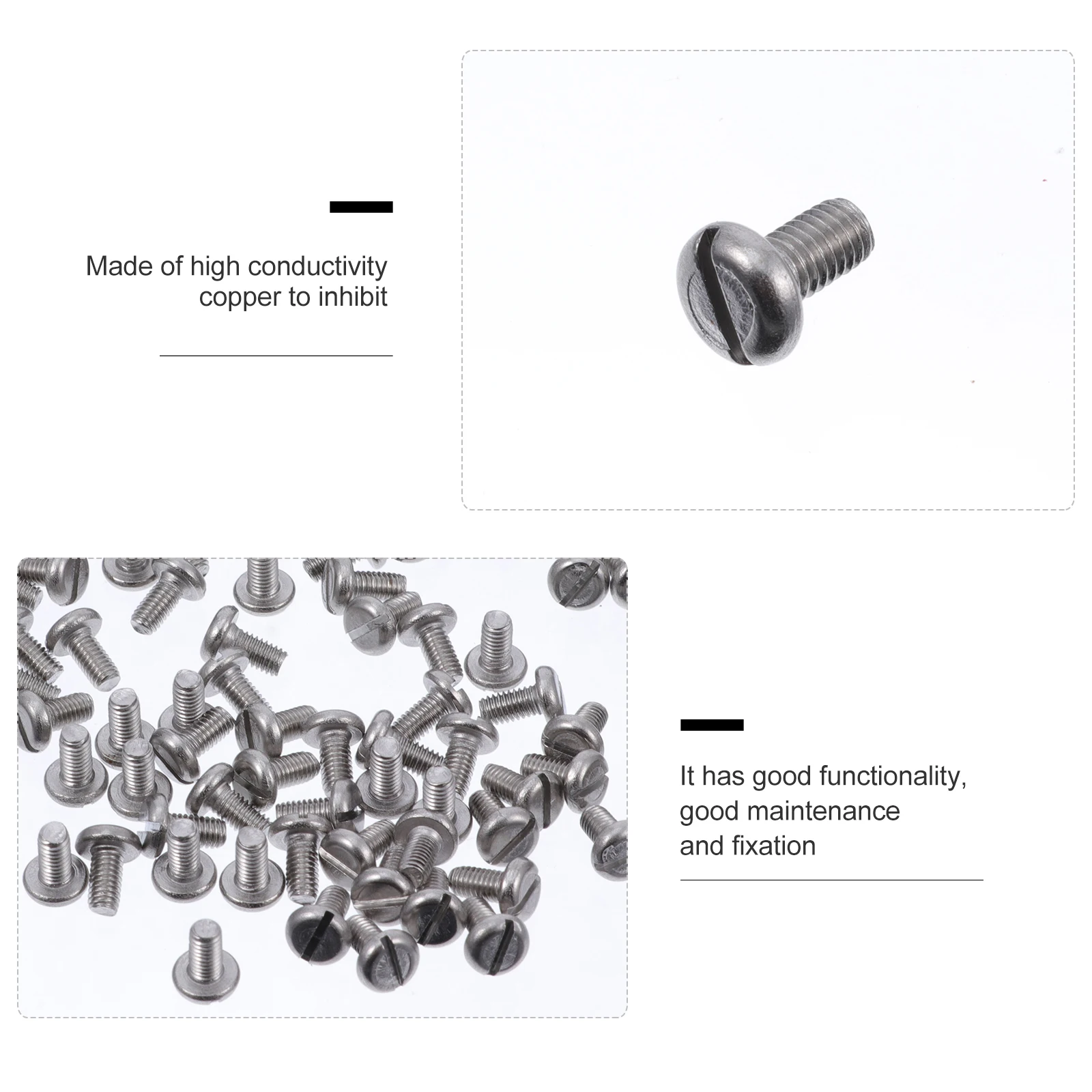 

100pcs Round Mechanical Fixing Durable Household Repair Fixing Screws Household Screws