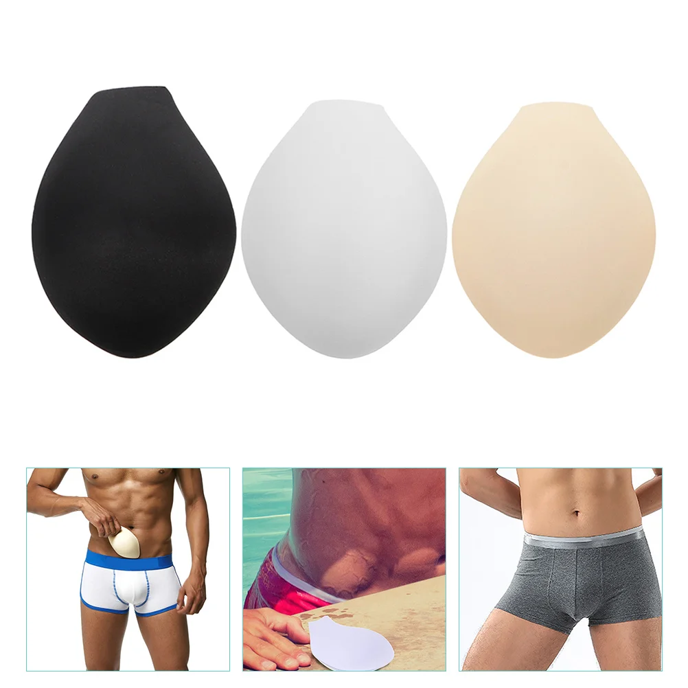 

3 Pcs Men's Panty Liner Mens Briefs Enhancing Sponge Pad Enlarging Cup Three-dimensional Man