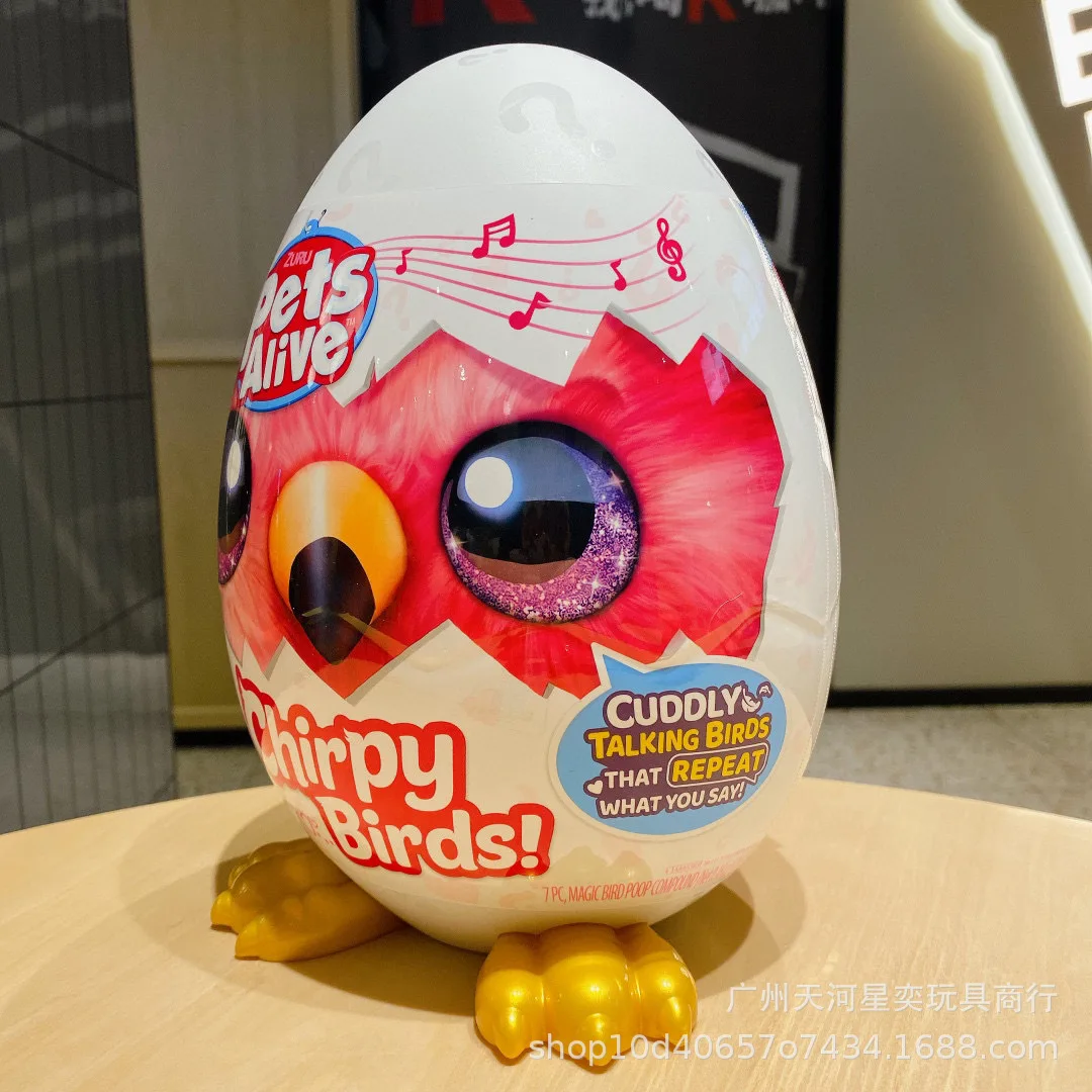 

Zuru Blind Box TPets Alive Chirpy Birds Mystery Authentic alking Repeating Cuddly Plush Toy And Up Model 9537 Toy Gift