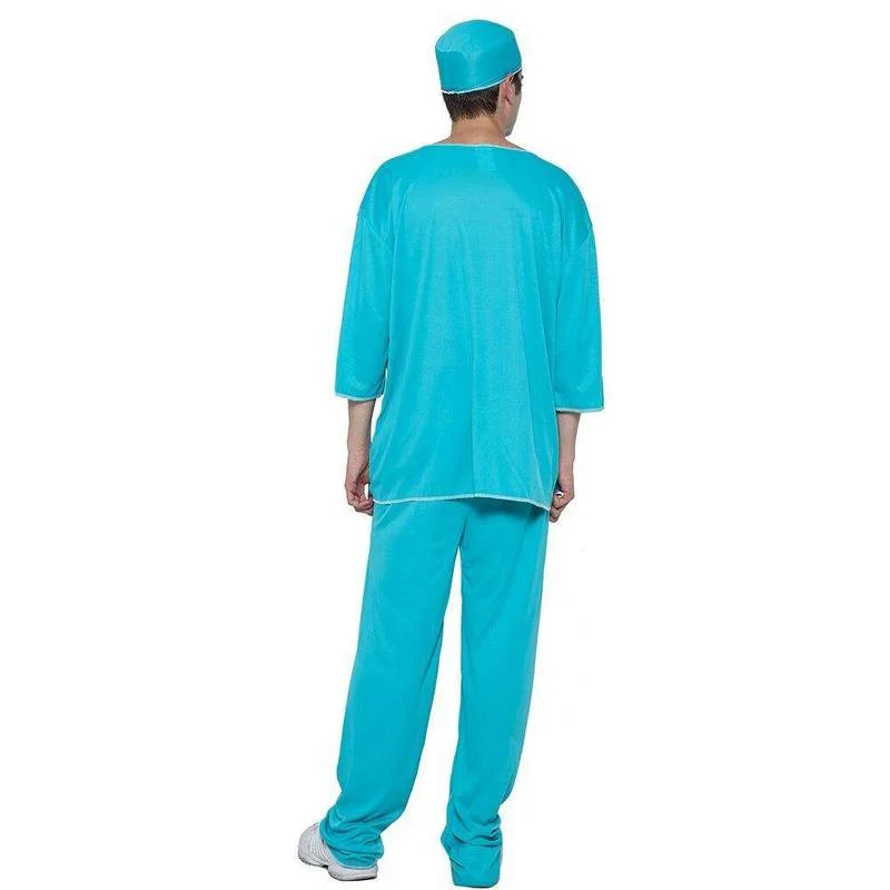 Costume de médecin confortable pour adultes, Costume d'halloween pour hommes, Cosplay, vêtements de chirurgie, carnaval, pâques, robe fantaisie, pas cher, 2022