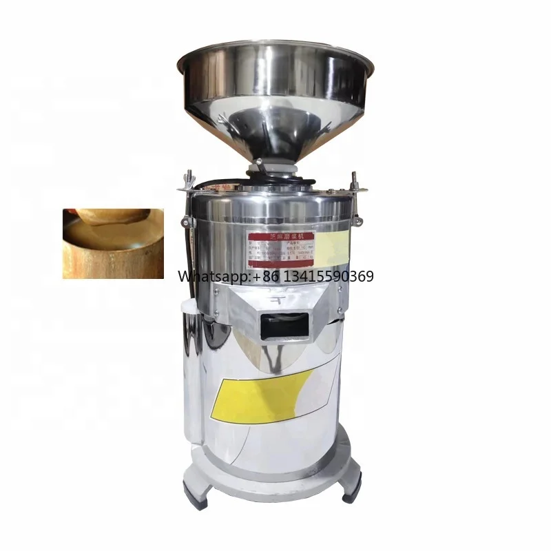 Most Popular Stainless Steel Sesame Peanut Butter Making Machine Colloid Mill Tahini Grinding Maker Grinder