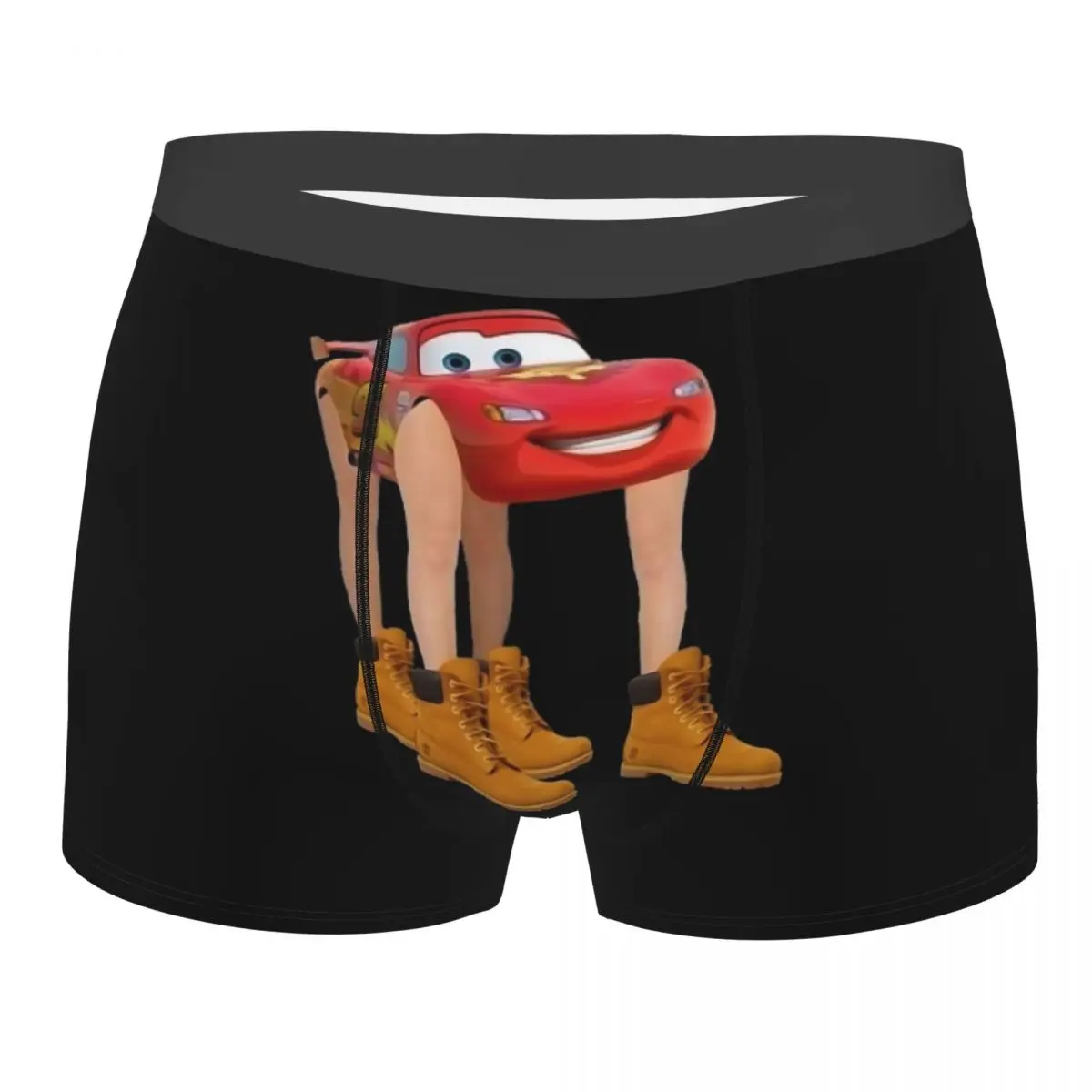 

Cartoon Cars Lightning Mcqueen Underwear Men Sexy Print Custom Boxer Shorts Panties