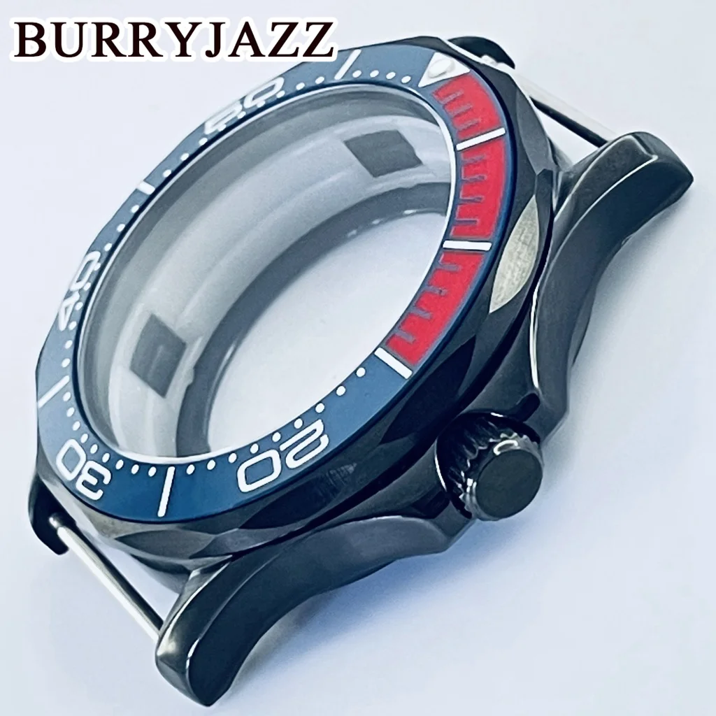 Burryjazz-防水サファイアガラスケース,300,セラミックベゼル,41mm,nh35,nh36,nh34,nh38,nh70,nh72
