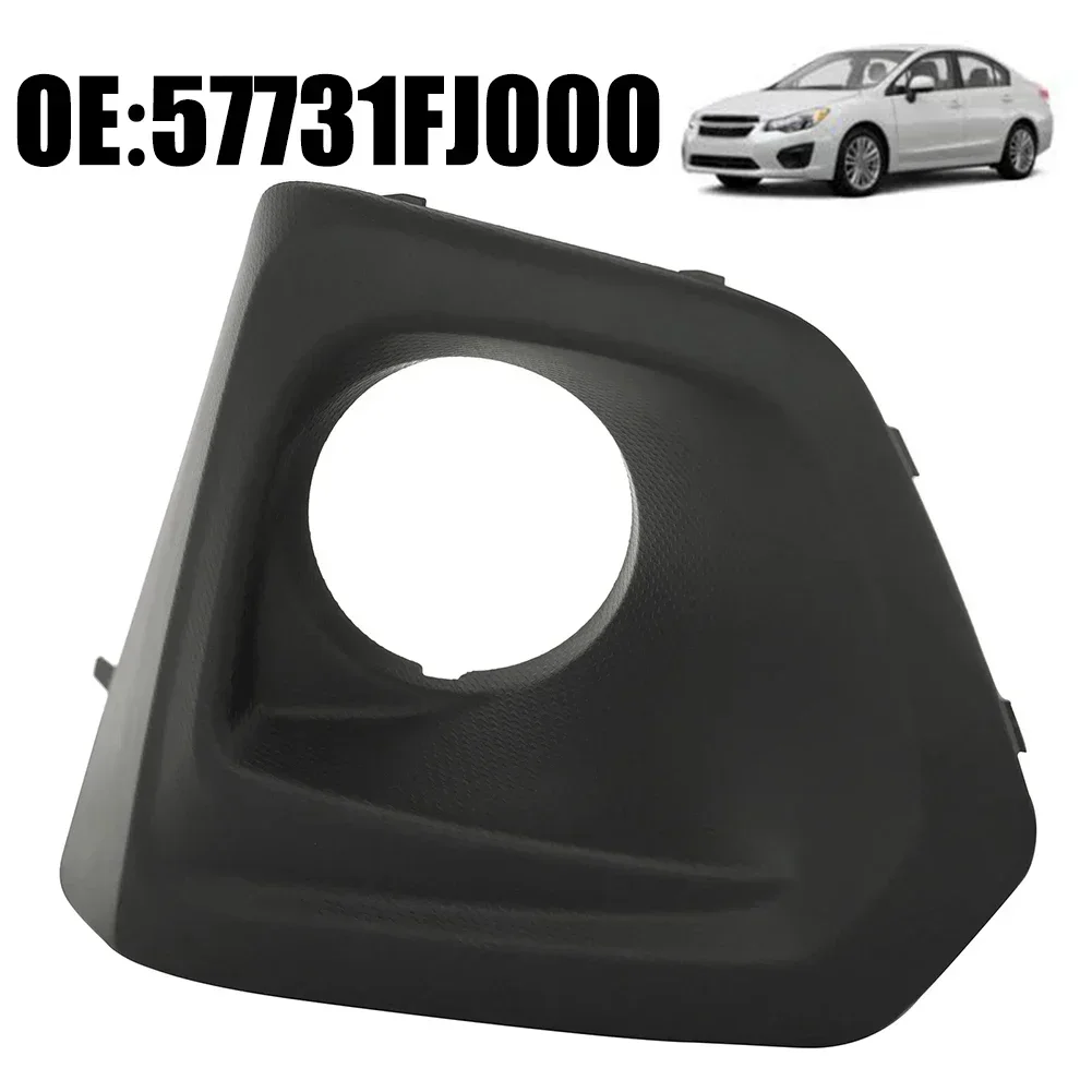 Car Maintenance Black Fog Light Bezel Fog Light Bezel Cover Plug And Play Practical And Reliable Quick Installation