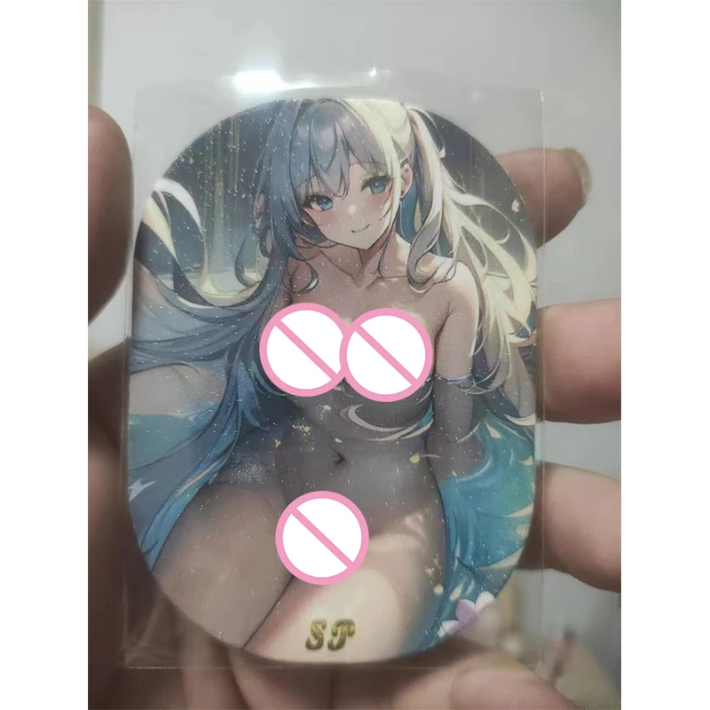 Anime diosa historia Yae Miko Barbara Yor Forger Ganyu Nilou Nami tarjetas coleccionables regalos de cumpleaños de Navidad juguetes para niños
