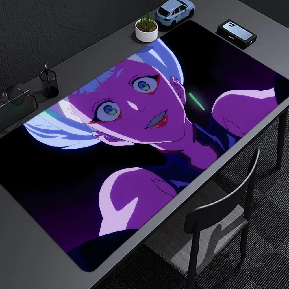 Anime C-cyberpunk Mousepad Large Gaming Mouse Pad LockEdge Thickened Computer Keyboard Table Desk Mat