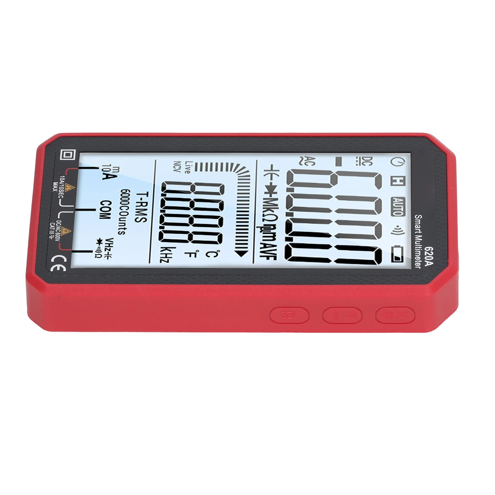 Portable Smart Digital Multimeter 6000 Counts Auto Ranging NCV Voltage Tester Current Resistance Meter Tool AC DC Voltage Meter