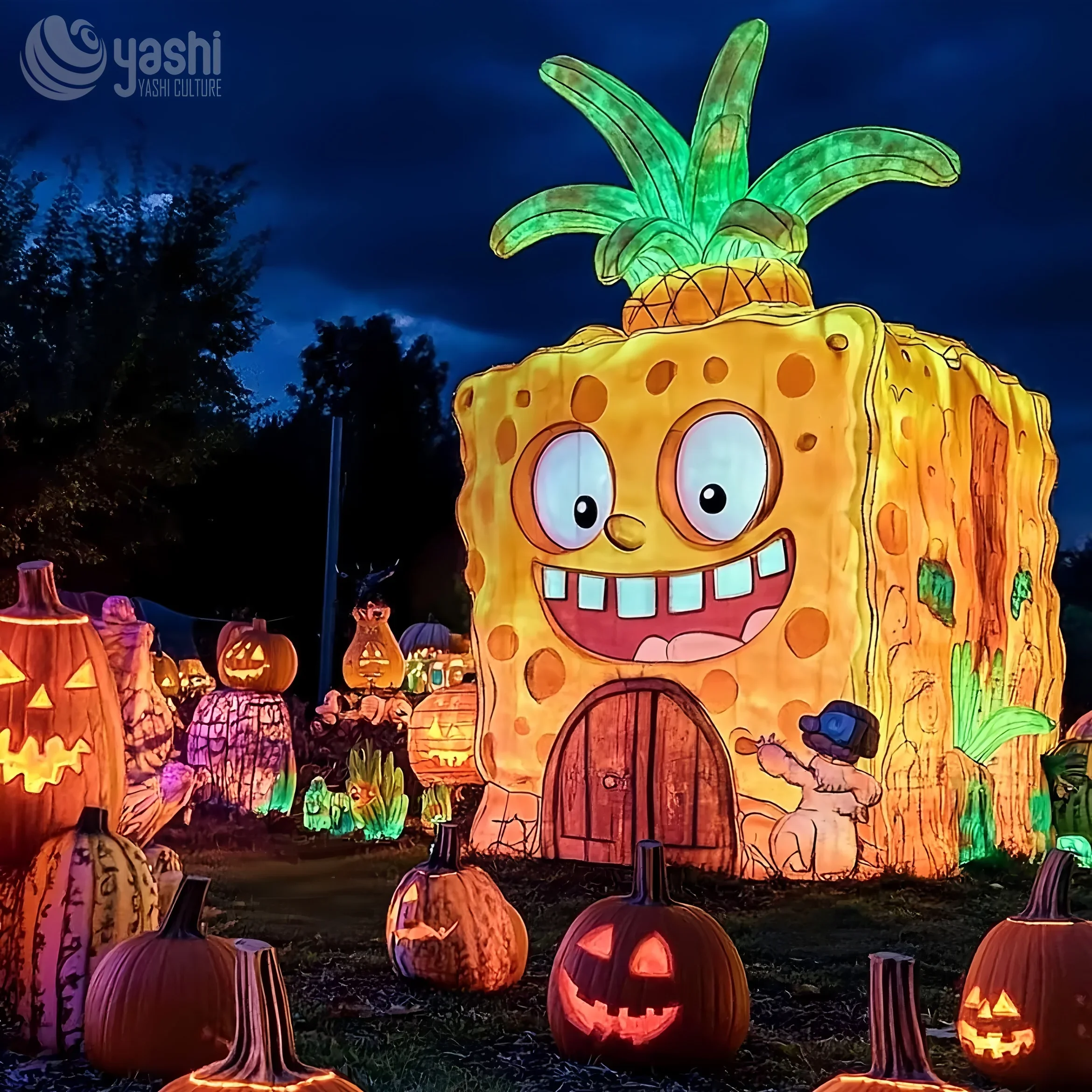Halloween Outdoor Decoration: Waterproof Pumpkin Lantern by Large Factory