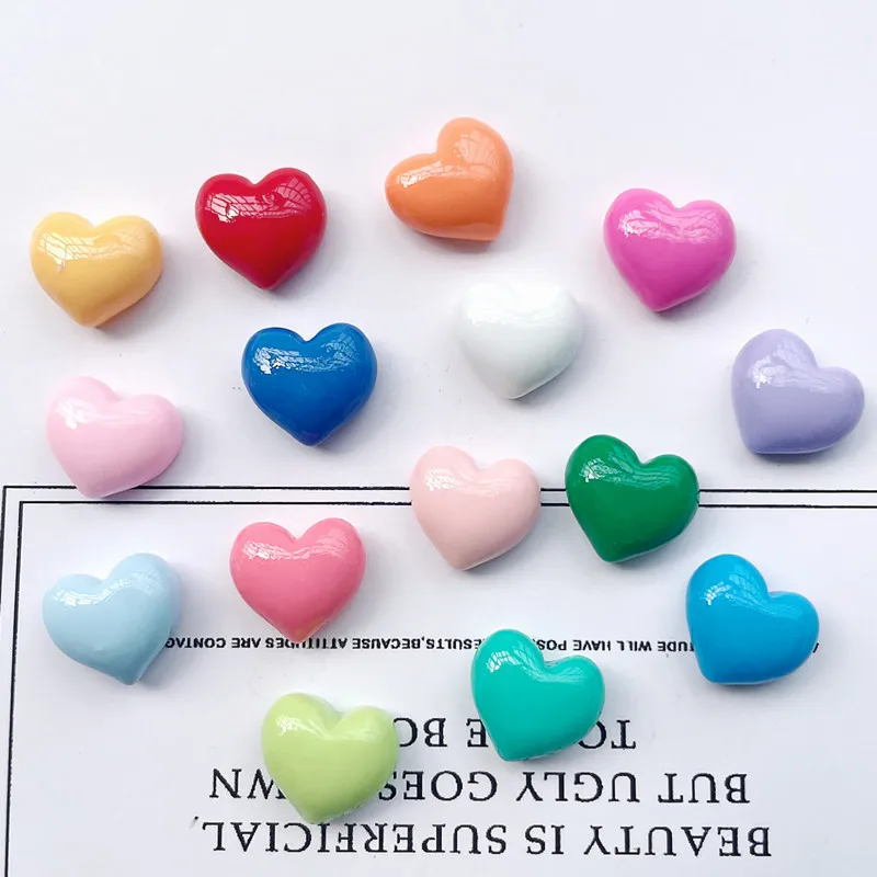 13*12mm Ins Style Magentic Stickers Glossy Colorful Lovly Heart-shaped For Message Board Photo Wall Fridge Surface Home Decor