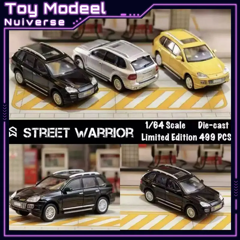Modelo de Auto Todoterreno de Aleación Fundida a Presión a Escala 1:64, Porsche Cayenne Turbo S Gen1 957, Réplica Detallada, Juguete Coleccionable, Regalo Perfecto