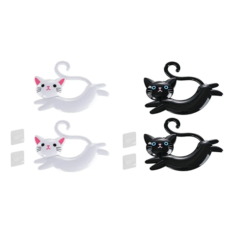 An der Wand montierter katzen förmiger Handtuch halter, punsch freier süßer Handtuch halter, Cartoon-Handtuch halter hinter der Tür