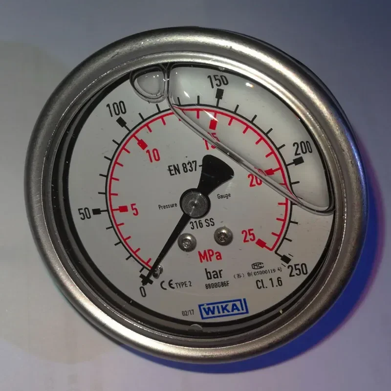 2026GOOD Pressure Gauge233.50.063 Pressure Gauge Accuracy 1.6 Grade All Steel 316 Thread G1/4 Oil Filled