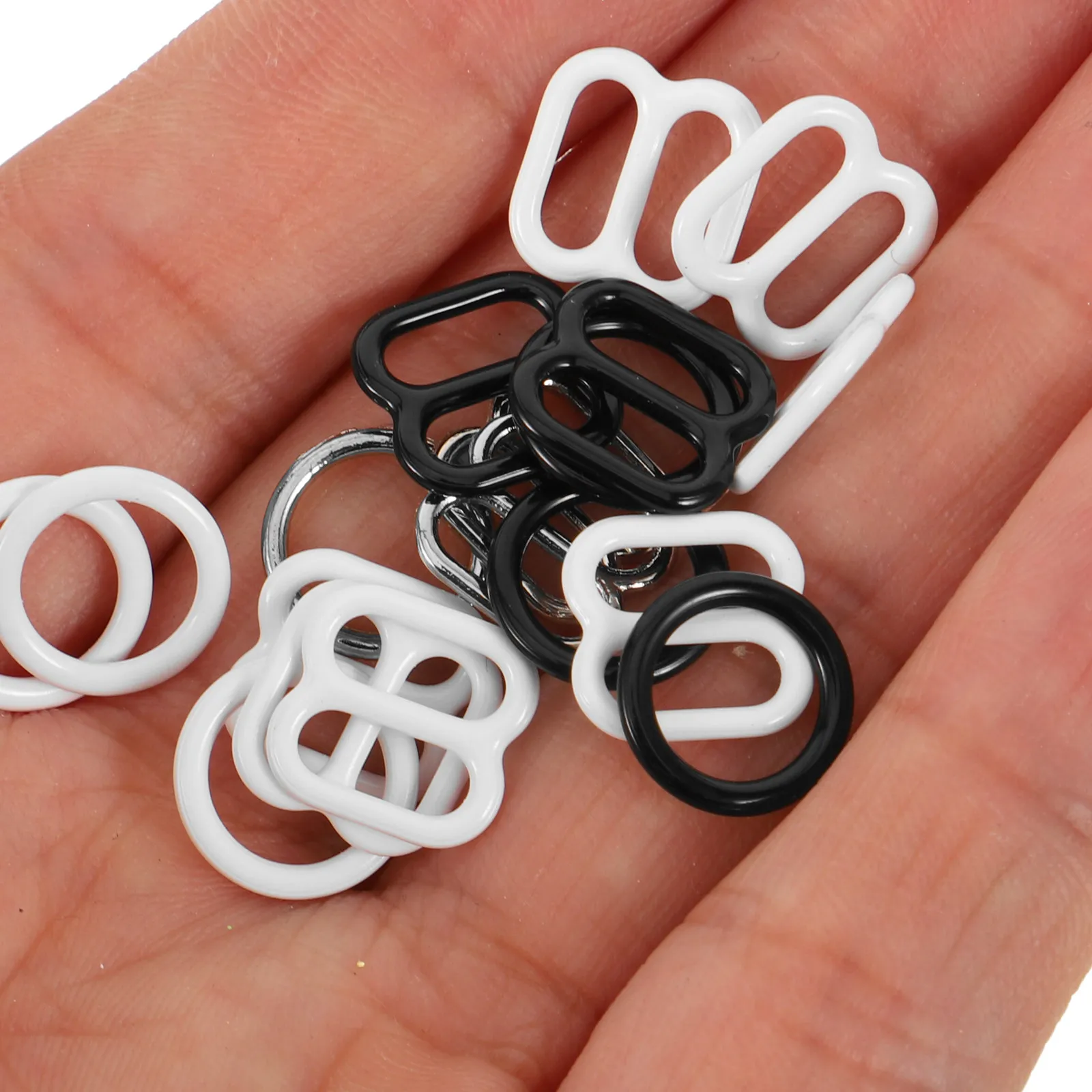 30Pairs Bra Strap Adjuster Metal Buckle Compact Bra Clip Household Replacement Convenient Female Accessory Women Supply