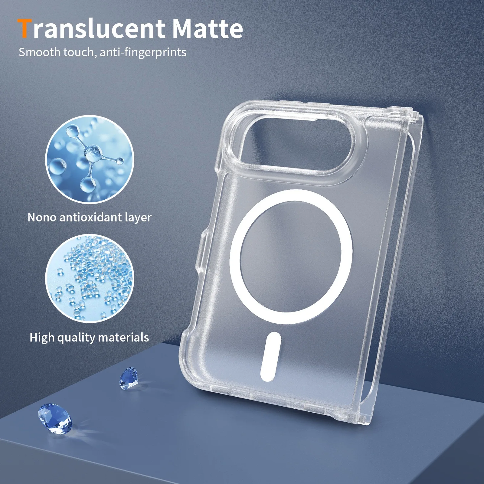 Coque magnétique mate givrée d - Tpu Filament avis et prix