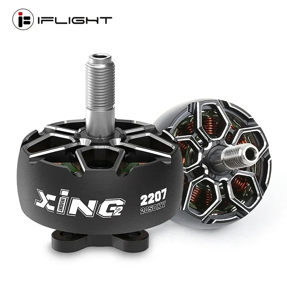 

IFlight XING2 2207 2050KV 4-6S Brushless Motor W/ 5mm Shaft Compatible 5inch Propeller for RC FPV Racing Drone