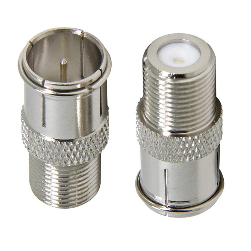 1 Stück F-Stecker auf Buchse Schnellstecker Push-in TV-Adapterkabel TV-Koaxialantennen-Verstärkeranschluss – Detail 2