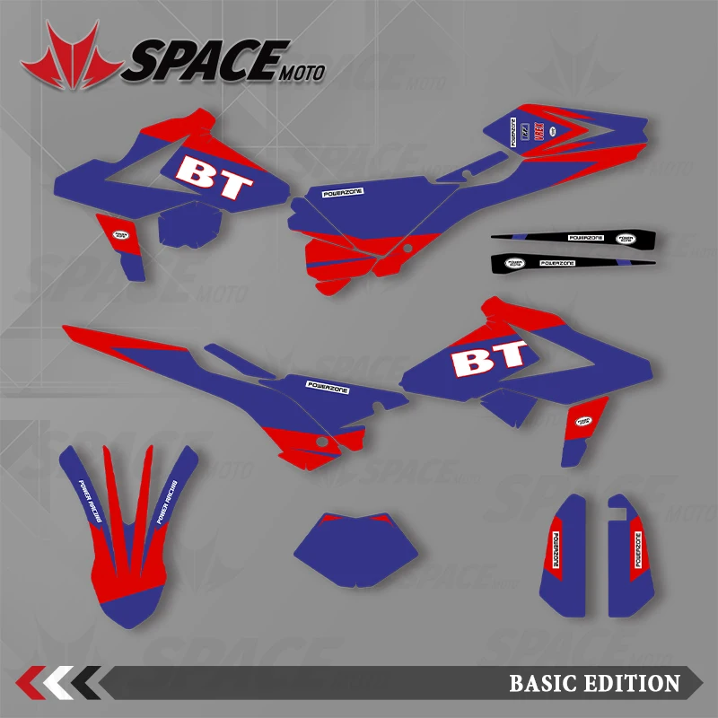 ملصقات خلفية رسومات SPACE MOTO للدراجات النارية لـ BETA 18-19BETA RR