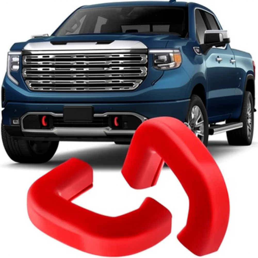 For For GMC Sierra 1500 2019 2025 Hitch Cover Rear Bumper Receiver Protector Dustproof Silicone Cap Towing Exterior Parts