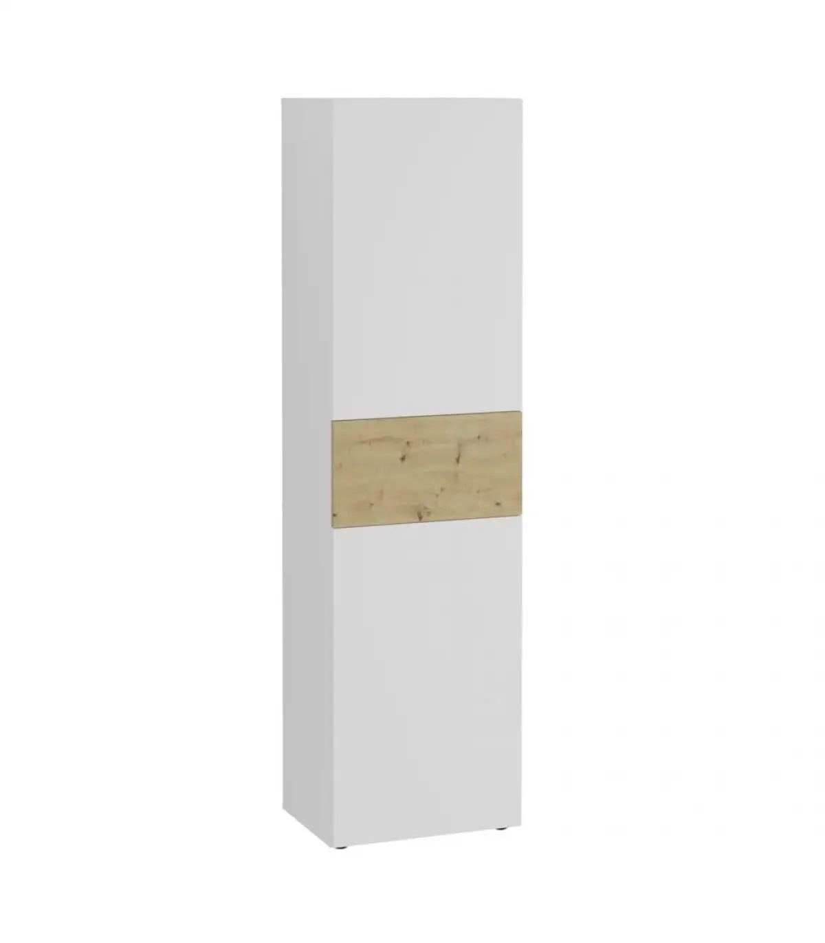 Wardrobe cabinets FMD wardrobe with 2 doors White and oak craftsman 54,5x41,7x199,1 cm